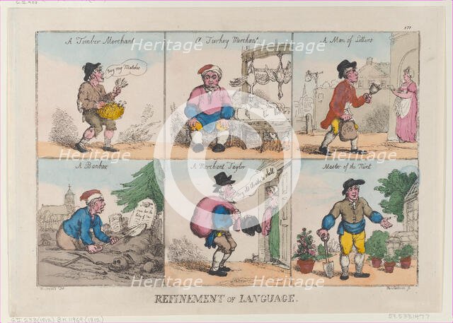 Refinement of Language, October 1, 1802., October 1, 1802. Creator: Thomas Rowlandson.