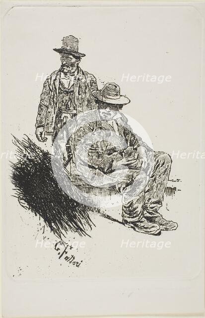 Herdsmen, c.1885. Creator: Giovanni Fattori.