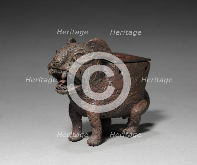 Male Feline-Shaped Container, 50-800. Creator: Unknown.