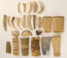 Bone Fragments, Coptic, 4th-7th century. Creator: Unknown.