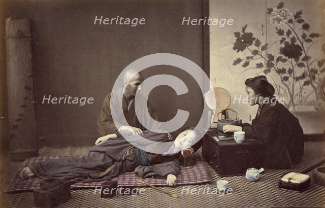 Mode of Massage, 1866-1867. Creator: Felice Beato.