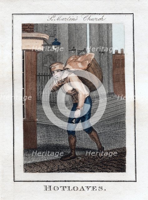 'Hotloaves', St Martin's Church, London, 1805. Artist: Unknown
