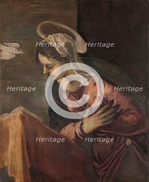 The Annunciation: Maria, 1560-1584. Creator: Tintoretto, Jacopo (1518-1594).