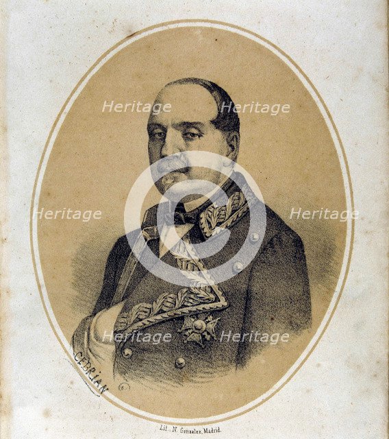 Leopoldo O'Donnell (1809-1867) Spanish politician and military.