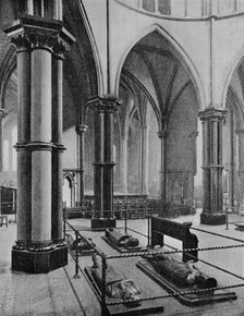 Interior of the Temple Church, City of London, c1905 (1906). Artist: Photochrom Co Ltd of London.