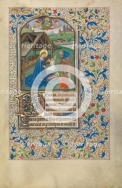 The Nativity; Arenberg Hours, early 1460s. Creator: Willem Vrelant.
