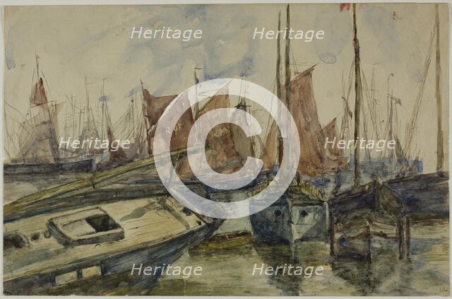 Ships in Port, n.d. Creator: Unknown.