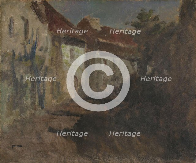 Moonlight in Dieppe, probably between 1894 and 1898. Creator: Frits Thaulow.