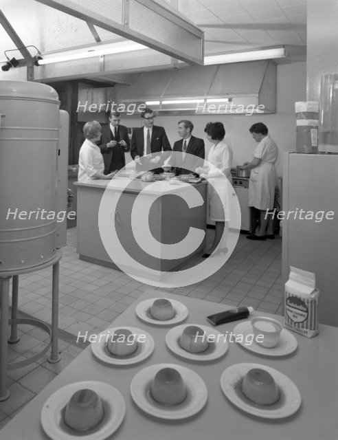 Food tasting in a new experimental kitchen, Batchelors Foods, Sheffield, South Yorkshire, 1966. Artist: Michael Walters