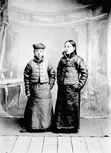 Asian man and woman, 1900. Creator: Nikolai Nikolaevich Petrov.