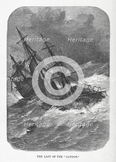 The Last of the "London", 1866.  Creator: J Knight.