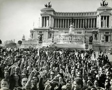 Piazza Venezia, Rome, April 1945: The liberation of Italy, 1945. Creator: Unknown photographer.