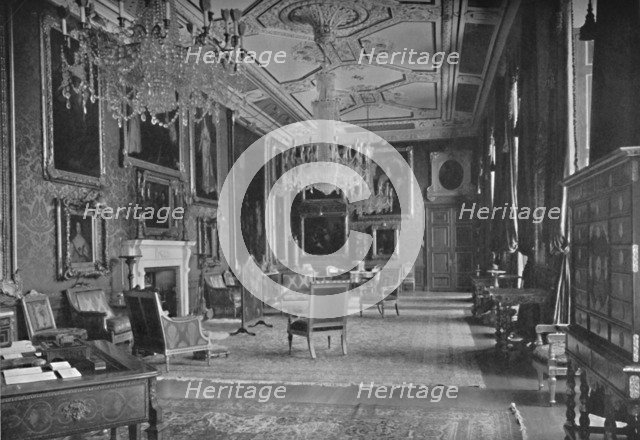 'The Van Dyck Room, Windsor Castle', 1927. Artist: Unknown.