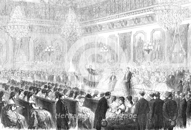 Concert in the Salle des Marechaux, at the Tuileries, 1869. Creator: Unknown.