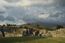 Partial view of the amphitheater ruins, ancient city of Salona, Solin, Croatia, 2018.  Creator: Unknown.