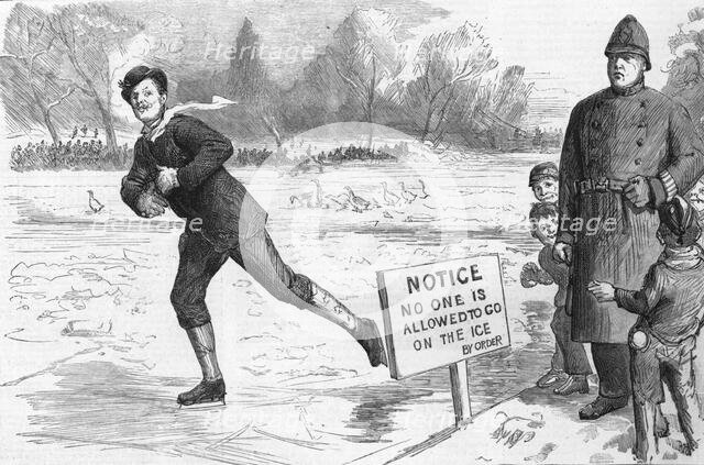 '"Danger !"--A scene in St. James's Park', 1886.  Creator: Unknown.