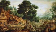 Flemish village life.