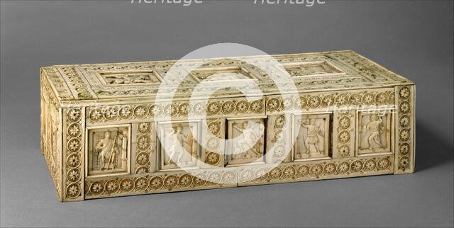 Casket with Warriors and Mythological Figures, Byzantine, 10th-11th century. Creator: Unknown.