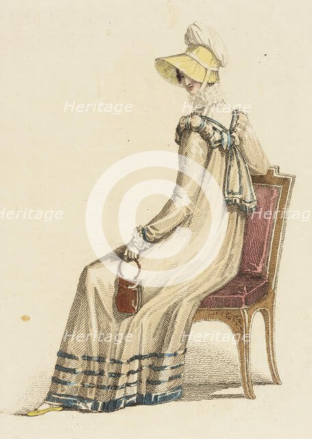 Fashion Plate (Carriage Dress), 1816. Creator: Rudolph Ackermann.