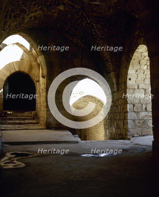 Entrance ramp, Krak des Chevaliers, 2001.  Creator: LTL.