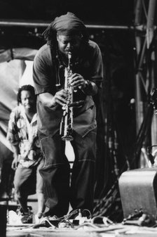 Courtney Pine, Bishopstock Festival, Devon, 2001. Creator: Brian Foskett.