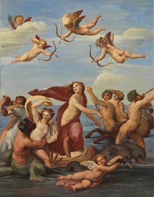 The Triumph of Galatea, a copy after Raphael (Raffaello Sanzio), 1835-1853. Creator: Nils Jakob Blommer.