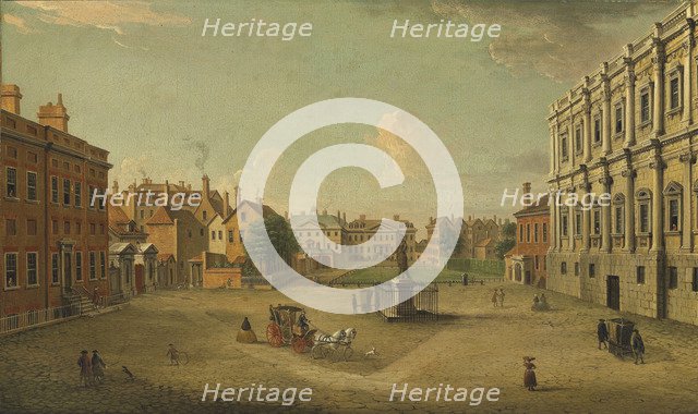 Four views of London: The Privy Garden, Whitehall. Artist: Joli, Antonio (1700-1777)