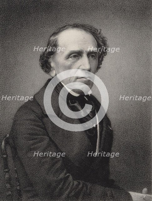 Portrait of the composer Giacomo Meyerbeer (1791-1864), 1865. Creator: Petit, Pierre Lanith (1831-1909).