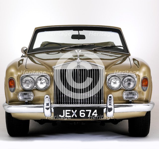 1975 Rolls Royce Corniche convertible. Artist: Unknown.