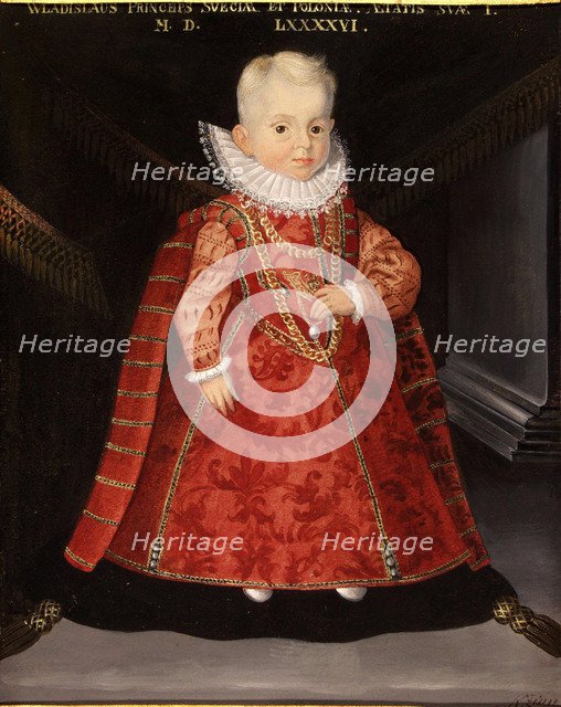 Portrait of Wladyslaw Vasa (1595-1648), son of King Sigismund III of Poland, 1596. Artist: Kober, Martin (1550-1609)