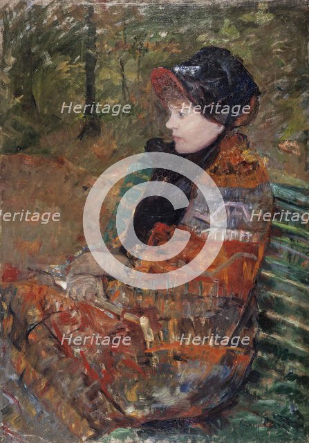 Autumn, portrait of Lydia Cassatt, 1880. Creator: Mary Cassatt.