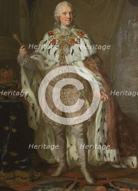 Adolf Fredrik, 1710-1771, King of Sweden, Duke of Holstein-Gottorp, late 18th-early 19th century. Creator: Lorens Pasch the Younger.