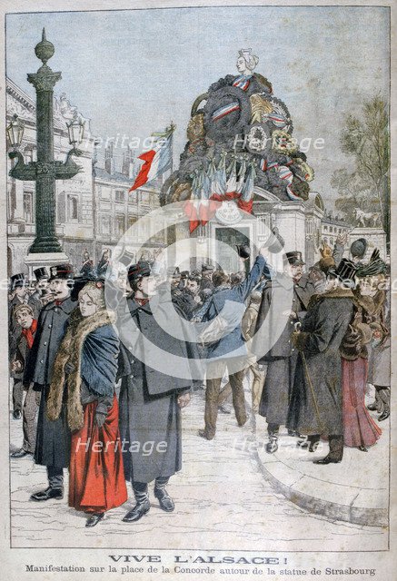 Strasbourg statue, Place de la Concorde, Paris, 1904. Artist: Unknown