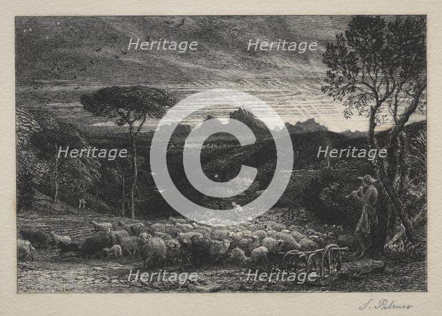 Opening the Fold, 1880. Creator: Samuel Palmer (British, 1805-1881).