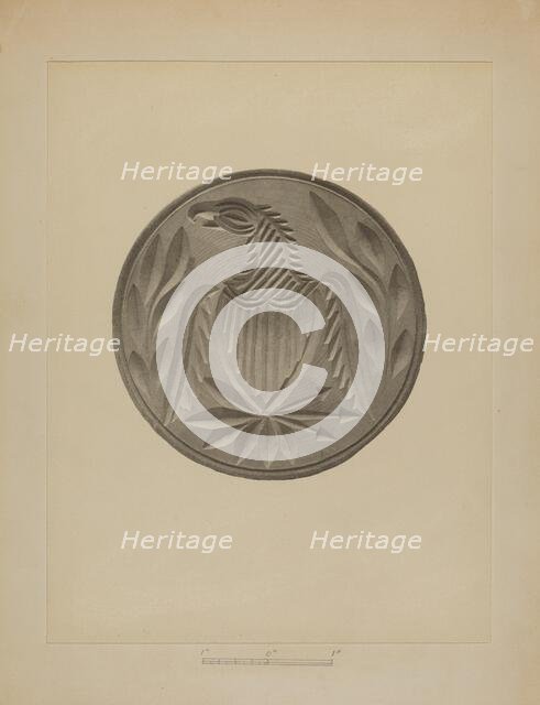 Pa. German Butter Stamp, 1935/1942. Creator: Charles Von Urban.