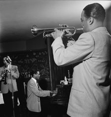 Portrait of (Scoville) Toby Browne, Kenny Kersey, and Buck Clayton, Café Society (Downtown), NY,1947 Creator: William Paul Gottlieb.