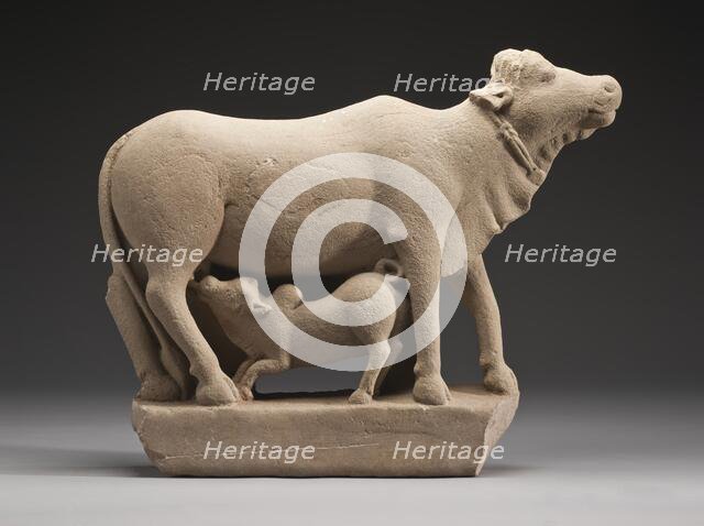 Cow and Calf, Late 7th century. Creator: Unknown.