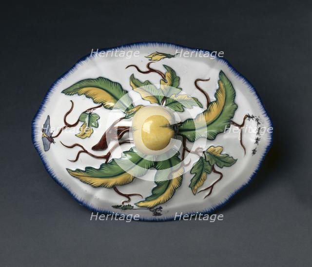 Tureen (cover), c. 1870. Creator: Creil Factory (French); Félix Bracquemond (French, 1833-1914).