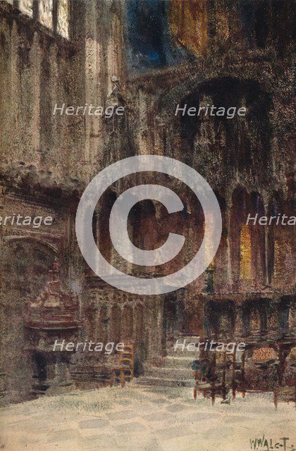 'Chapel of Henry VII, Westminster Abbey', c1907. Creator: William Walcot.