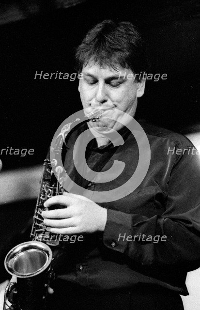 Nigel Hitchcock, Watermill Jazz Club, Dorking, Surrey, Sept 2000.  Artist: Brian O'Connor.