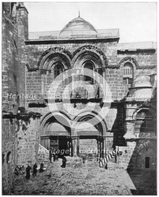 The Church of the Holy Sepulchre, Jerusalem, late 19th century. Artist: John L Stoddard