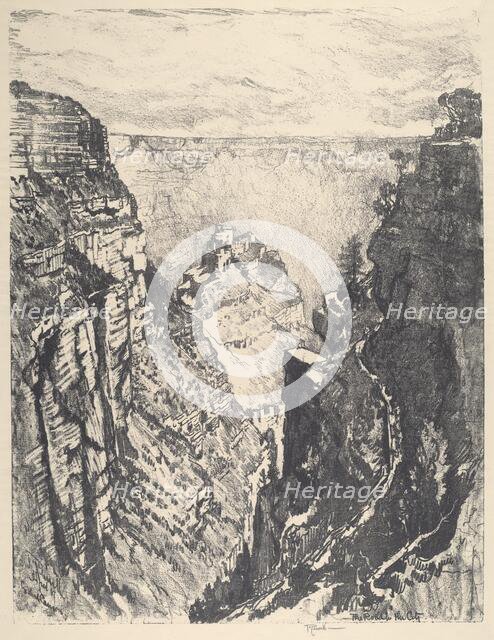 The Bright Angel Trail, 1912. Creator: Joseph Pennell.