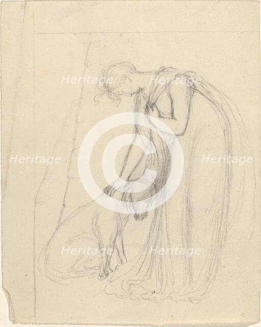 Woman Patting a Dog. Creator: John Flaxman.