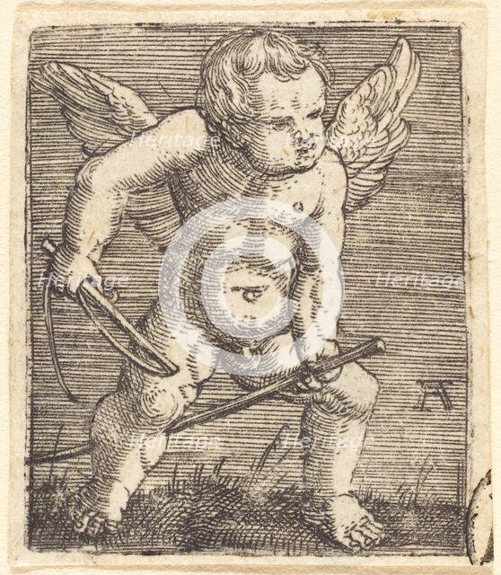 Winged Genii with Hobby Horse and Whip, c. 1520. Creator: Albrecht Altdorfer.