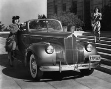 1941 Packard 120 convertible coupe, (c1941?). Artist: Unknown