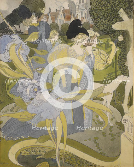 Le Jardin d'Armide (The Garden of Armida), 1897. Creator: Feure, Georges de (1868-1928).
