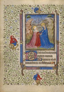 The Visitation; Book of Hours, about 1410. Creator: Unknown.