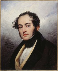 Portrait of Paul de Kock (1793-1871), novelist and dramatic author, 1839. Creator: Joseph-Desire Court.