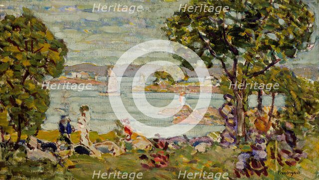 Cove, Maine, between 1907 and 1910. Creator: Maurice Brazil Prendergast.