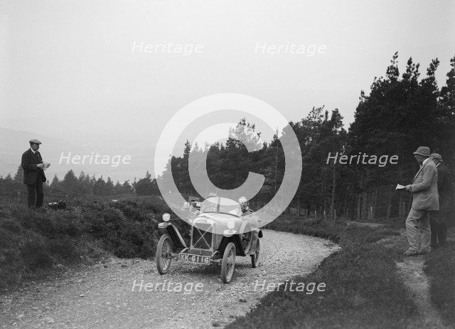Salmson open sports 2-seater of Armand Bovier competing in the Scottish Light Car Trial, 1922. Artist: Bill Brunell.